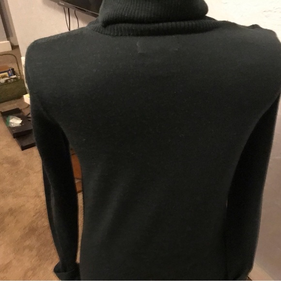 Adrienne Vittadini Sweater Merino Wool Long sleeve size XS Deep Hunter Green - Picture 5 of 6